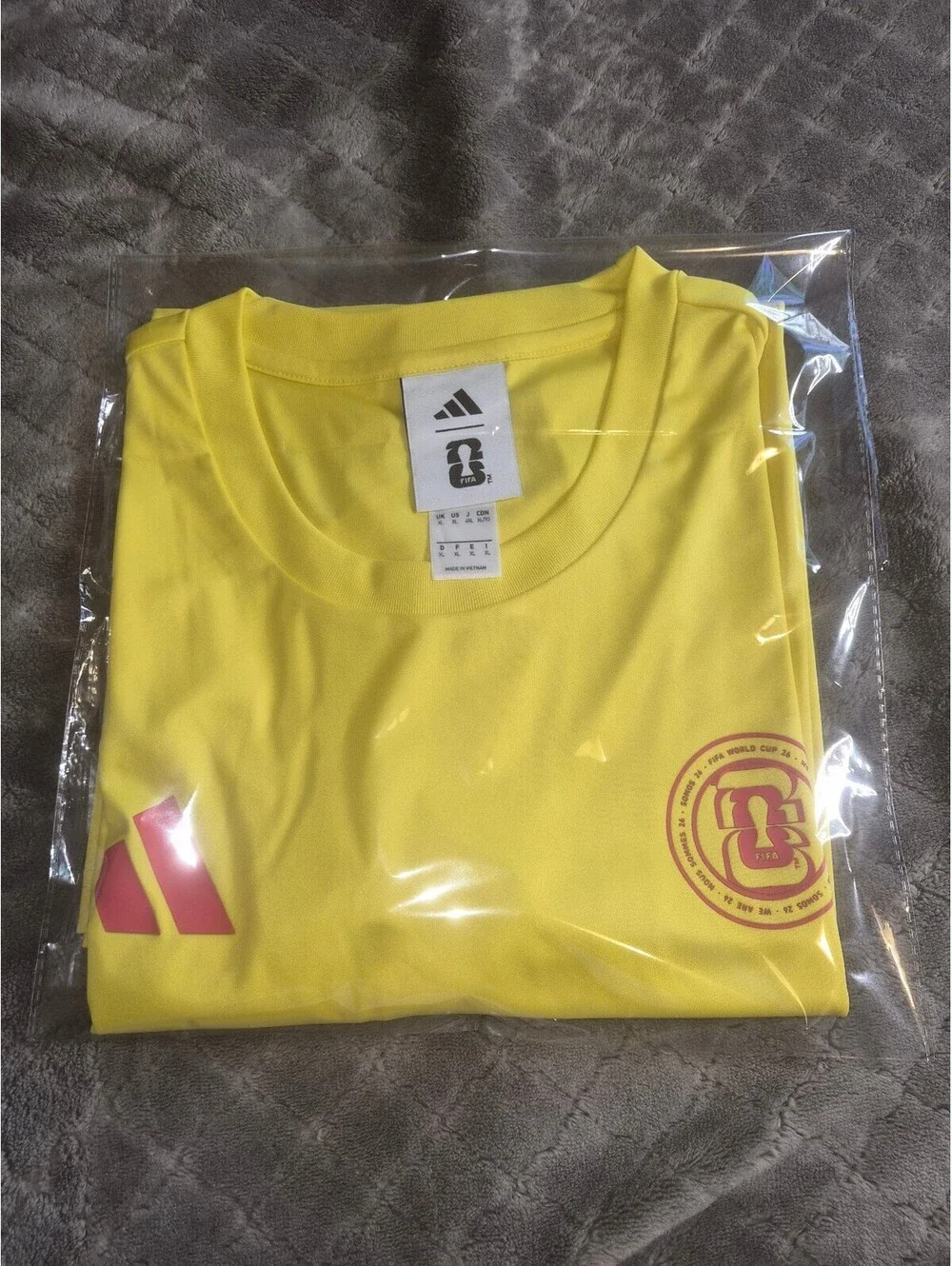 Adidas Colombia Soccer Jersey Yellow Size L Officially Licensed